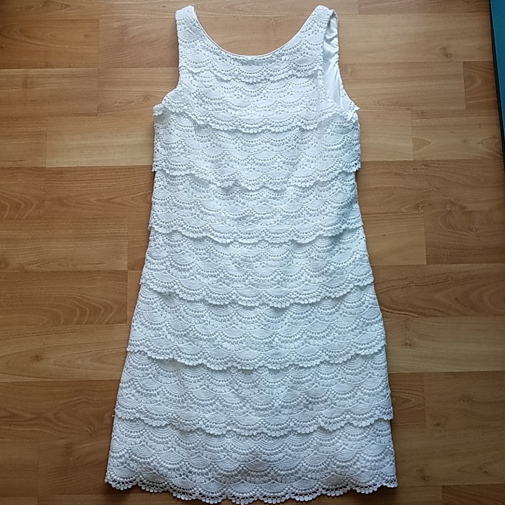 White Lace Dress WHBM